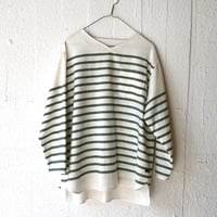 はこシャツ　フレンチボーダー／グリーン