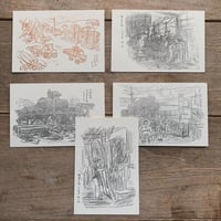 活版絵葉書　第三集「日田の林業」