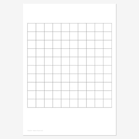 100までの数字盤　手作り用テンプレート