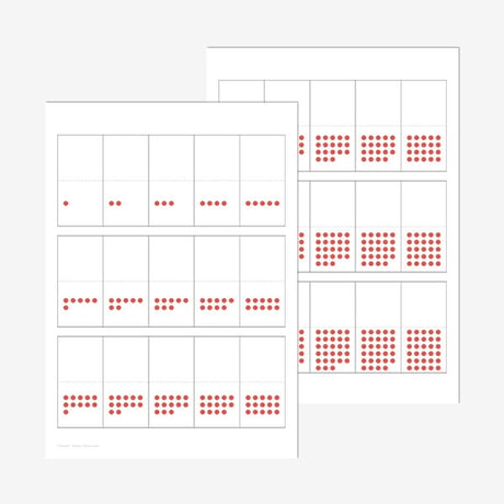 30までの数字盤　手作り用テンプレート