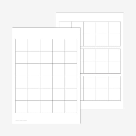 30までの数字盤　手作り用テンプレート