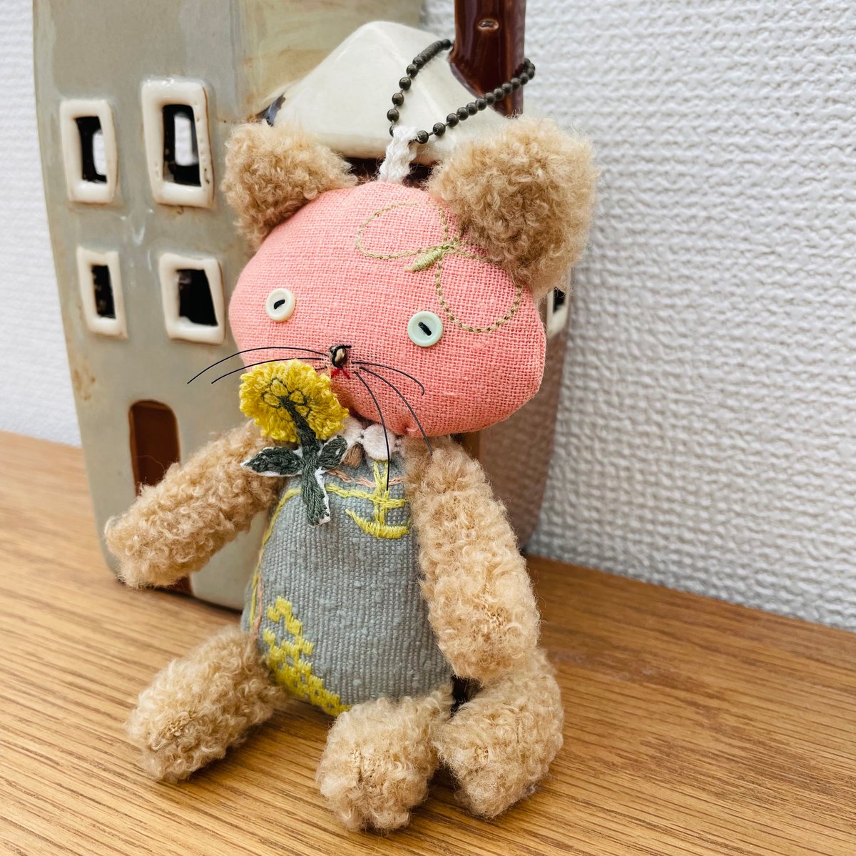 ︎︎⚮̈ミナペルホネンハンドメイド⚮̈お散歩ネコちゃん ︎︎⚮̈ミナペルホネンハンドメイド⚮̈お散歩ネコちゃん