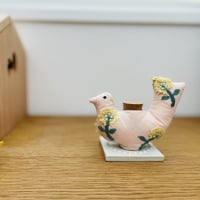 ミナペルホネン × 古布 藍染 刺し子 ⚮̈ コースター　plover カワ♡① ミナペルホネン × 古布 藍染 ⚮̈ ハギレ コースター