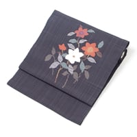 正絹九寸名古屋帯 すくい織 抽象柄 お仕立て込み | Daizenya