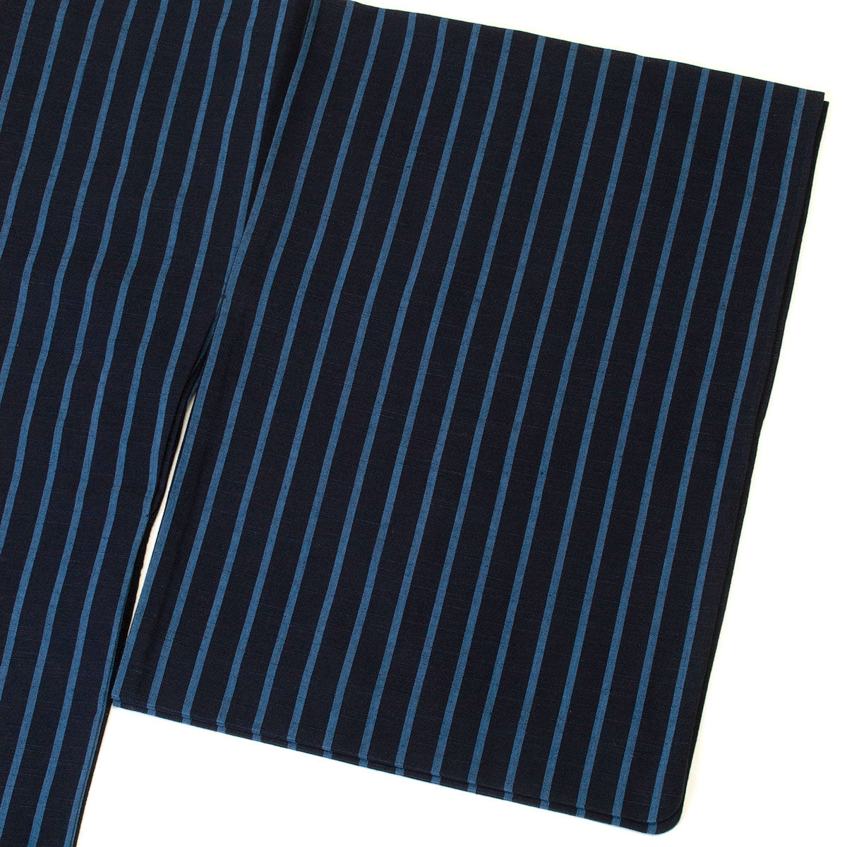 会津木綿 きもの 大名縞（紺／青）レディース お仕立て込み