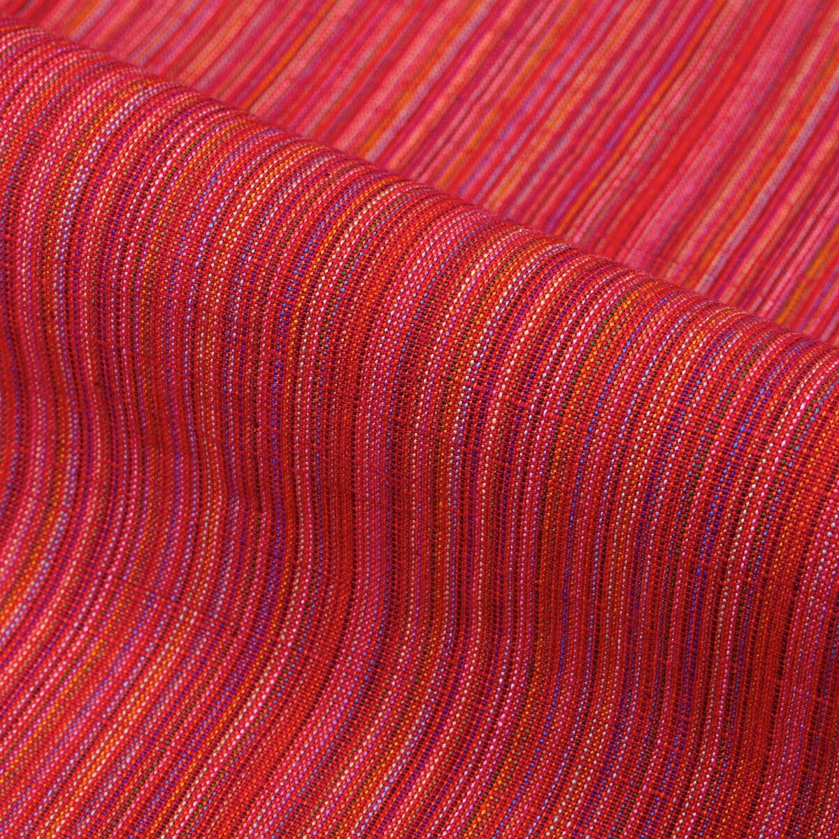 会津木綿 きもの やたら縞 赤 レディース お仕立て込み | Daizenya