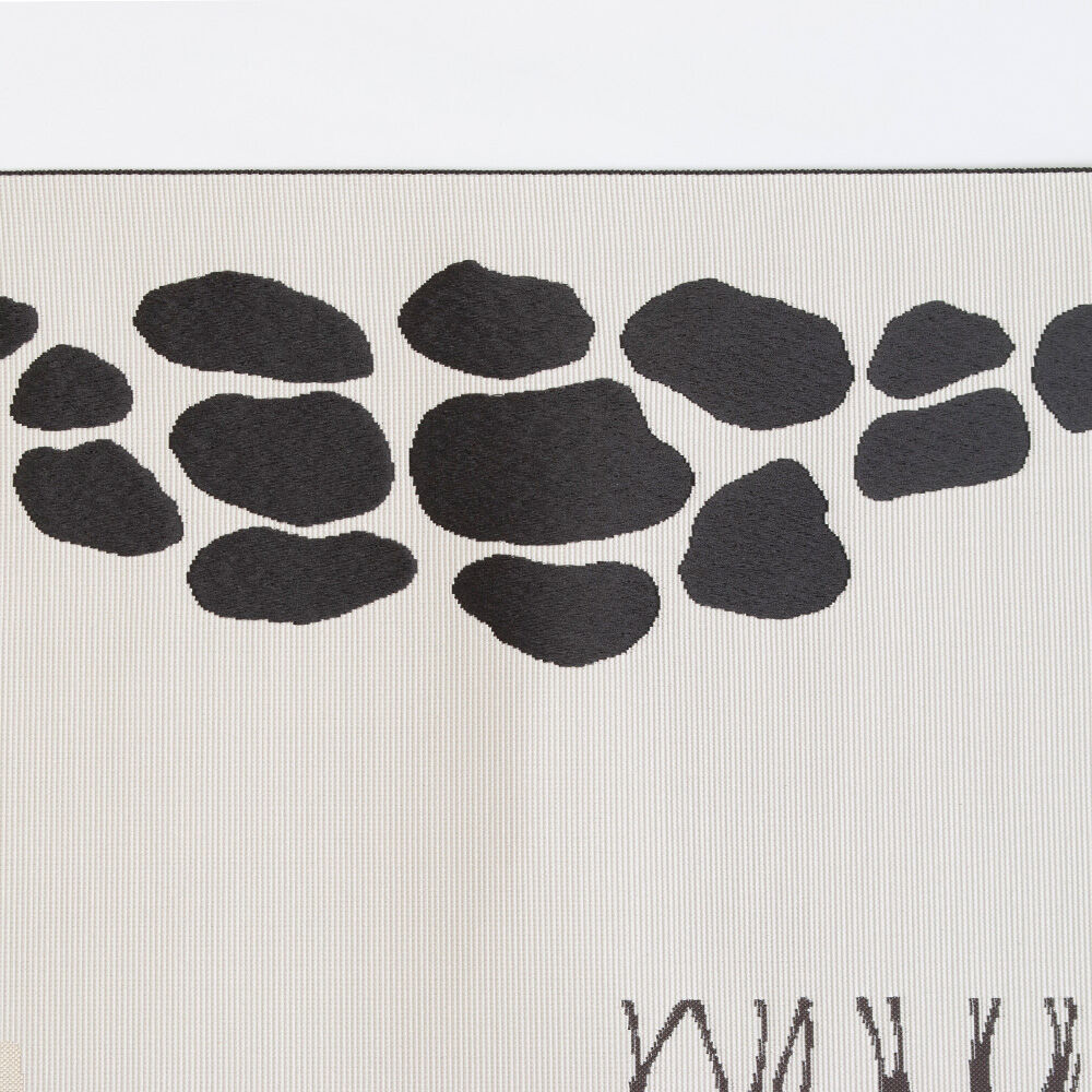 本場筑前博多織 織屋にしむら 浮玄 八寸名古屋帯 モダン 正絹 松葉