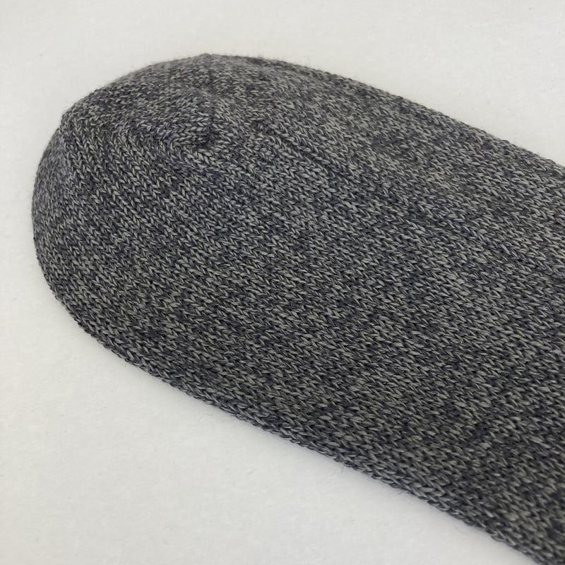 メリノウール × 美濃和紙 ローゲージソックス（チャコール） | WITHANK