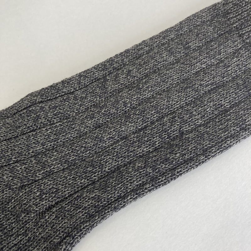 メリノウール × 美濃和紙 ローゲージソックス（チャコール） | WITHANK