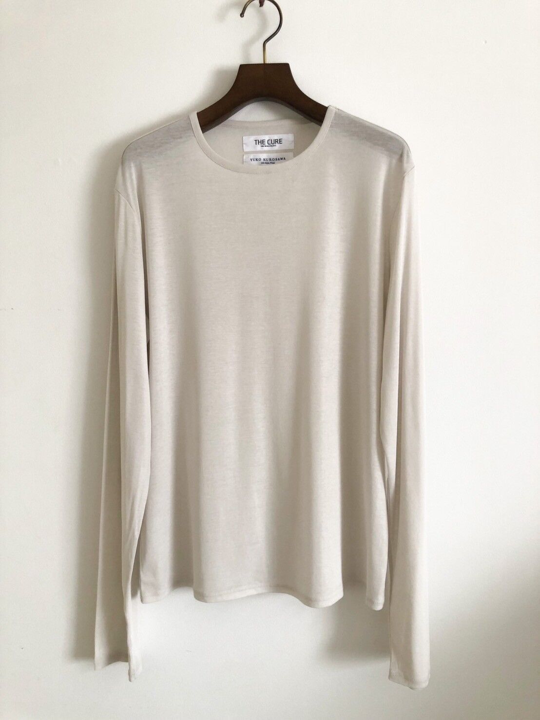 Sheer Long Sleeve T - Beige - Tシャツ/カットソー(七分/長袖)