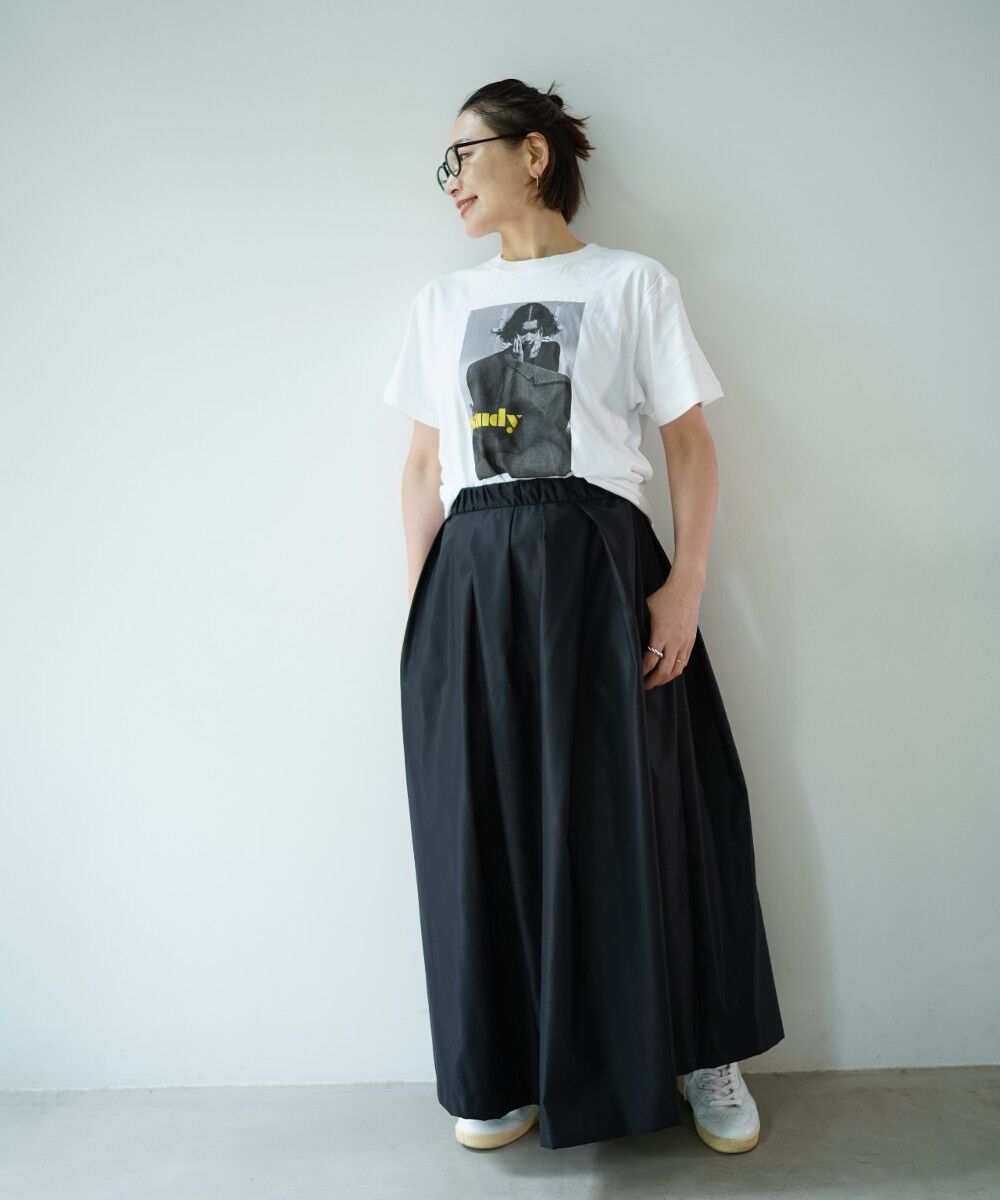 THE CURE Tucked Maxi Skirt - Black