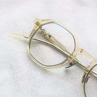 YUICHI TOYAMA. U-114 AMS 別注 for no glasses Vintage Clear/Silver