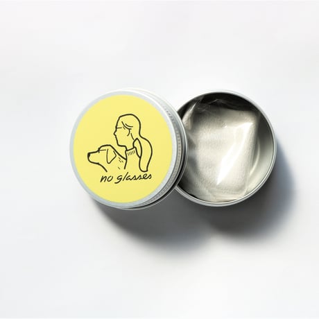 『Dog & Woman』YELLOW 曇り止めクロス designed by Ryo Kaneyasu for no glasses