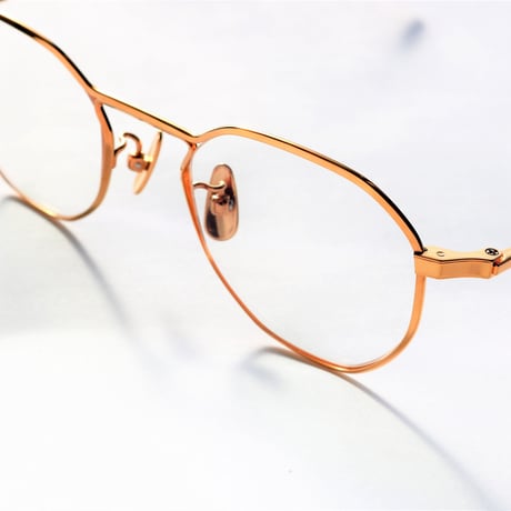 YUICHI TOYAMA. U-108 Herbert 別注 for no glasses Gold/Beige Brown