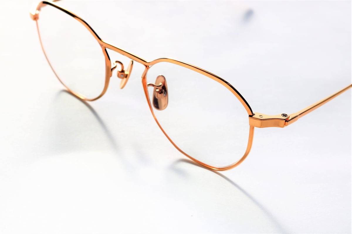 YUICHI TOYAMA. U-108 Herbert for no glasses 別注 Gold/Beige