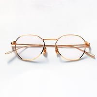 YUICHI TOYAMA. U-108 Herbert 別注 for no glasses Gold/Beige Brown
