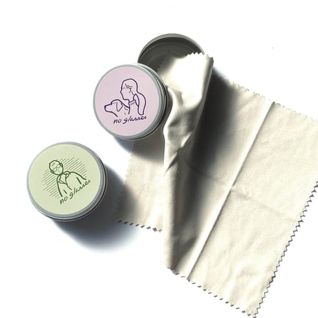 『A Man』GREEN LINE/LIMEGREEN 曇り止めクロス designed by Ryo Kaneyasu for no glasses