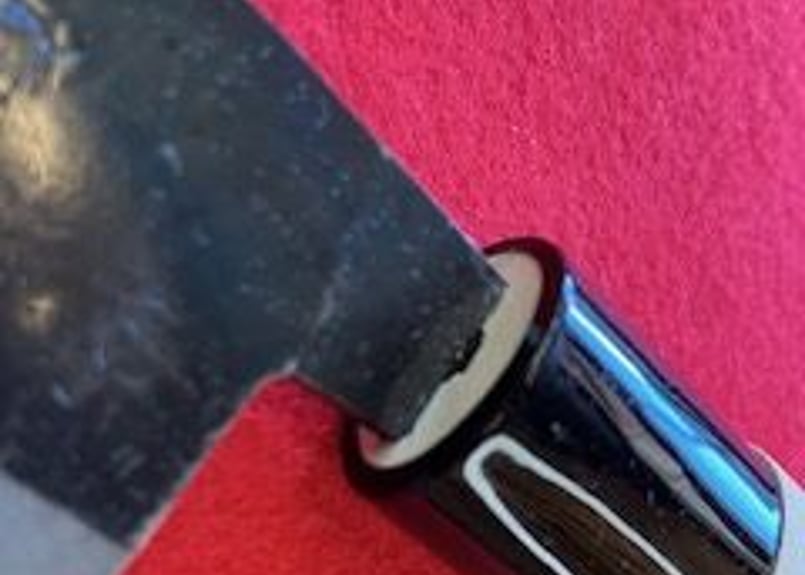 NO.01227包丁 重房 黒打菜切未使用品