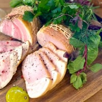 6.キビまる豚のロースハム Loin roll ham of Kibimaru-Ton