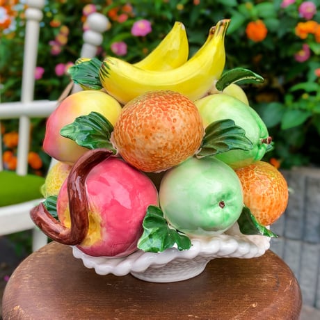 Pottery fruit basket/Italy