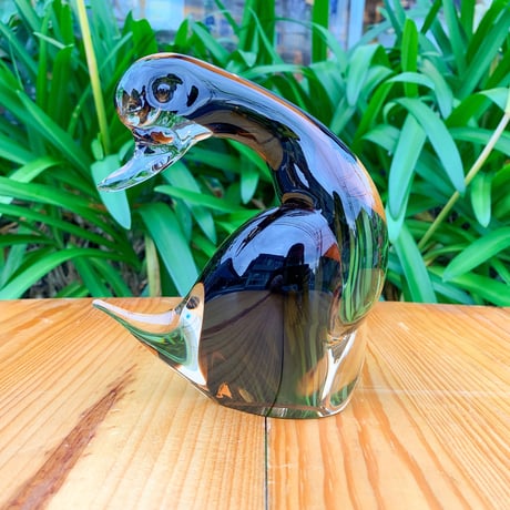 ビンテージベネチアンガラスMurano ムラノイタリア猫ネコ② 古道具