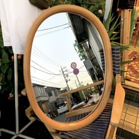 柳宗理 曲木鏡 小判型/Japan