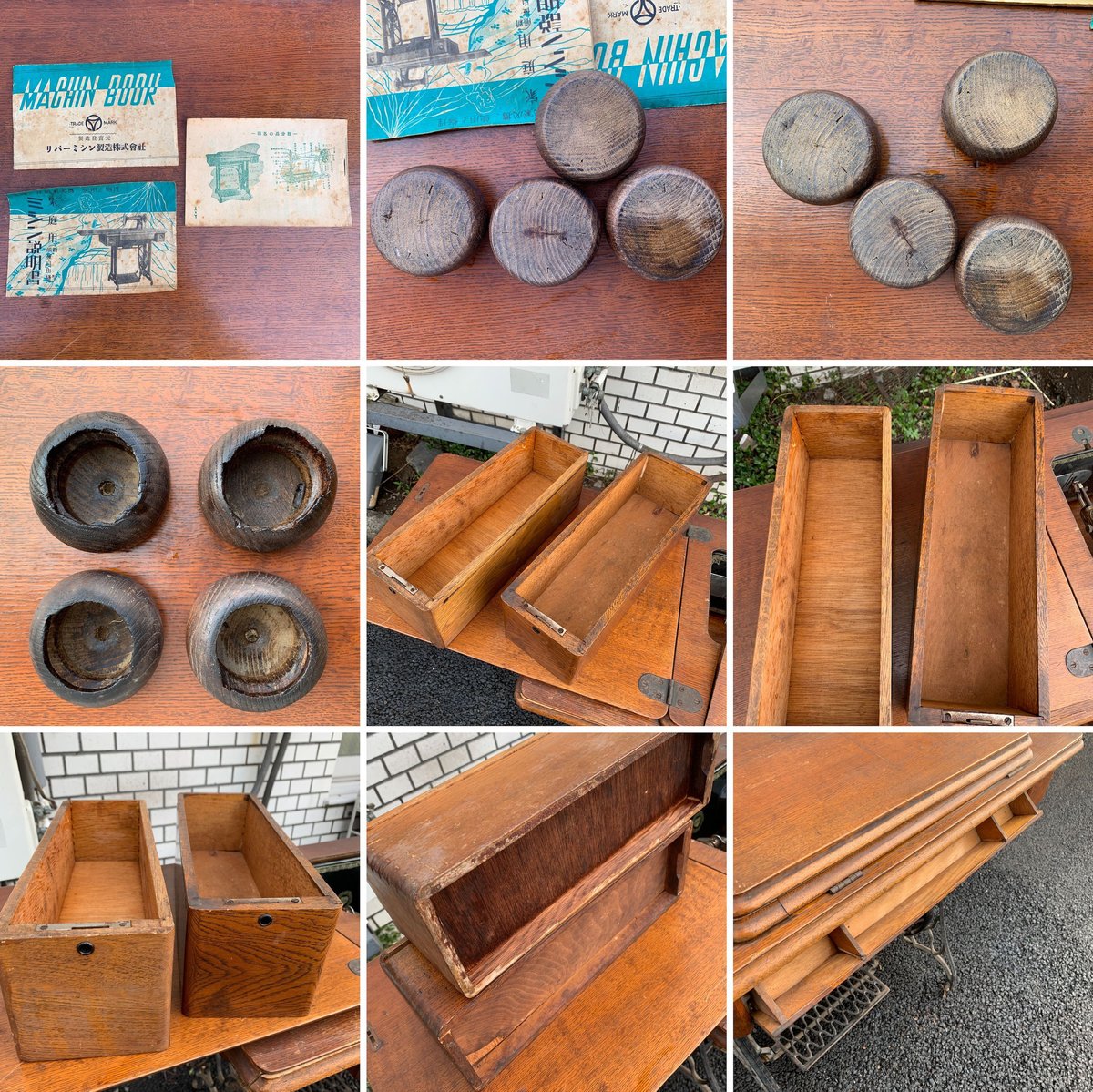 R⭐︎シスターミシンテーブル、引き出し付きミシンテーブル、シスターミシン本体 R⭐︎シスターミシンテーブル、引き出し付きミシンテーブル