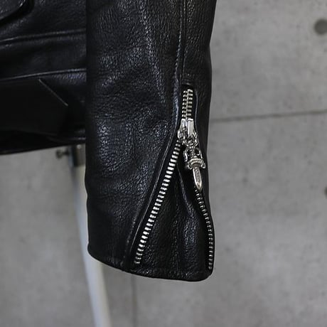 Chrome Hearts Single Riders Leather Jacket  ＃30495