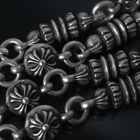 Chrome Hearts Barrel Cross Ball Necklace #102621