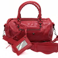 BALENCIAGA Mini Twiggy Shoulder Bag Leather Red ＃74671