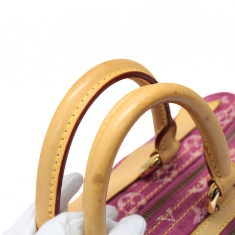 Louis Vuitton Neo Speedy Handbag Monogram Denim Fuchsia M95214 #73999