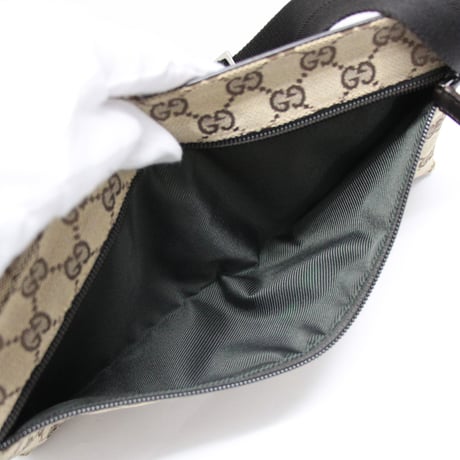 GUCCI Belt Bag GG Canvas Brown #73894