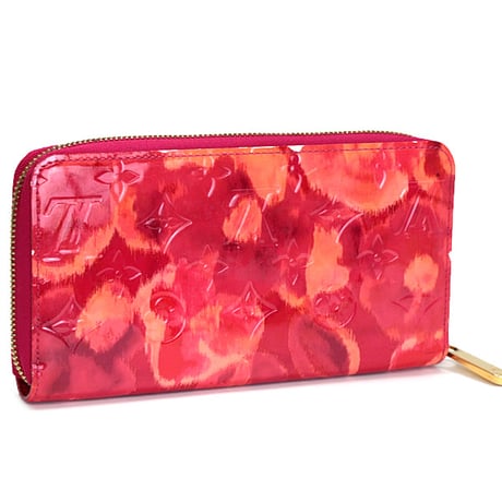 Louis Vuitton Ikat Flower Zippy Wallet Monogram Vernis Red M90020 #72810