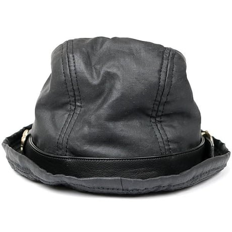 Chrome Hearts Gunslinger BS Flare Oiled Cotton Fedora Hat #103280
