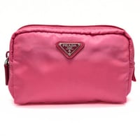 PRADA Pouch Nylon Pink #75206