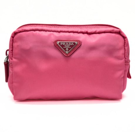 PRADA Pouch Nylon Pink #75206