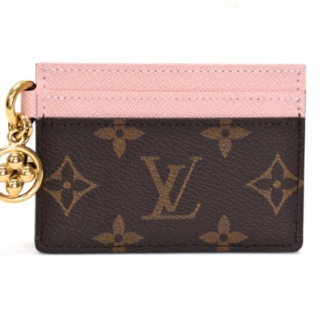 Louis Vuitton LV Charms Card Holder Monogram Canvas Rose Ballerine M82739 #75254