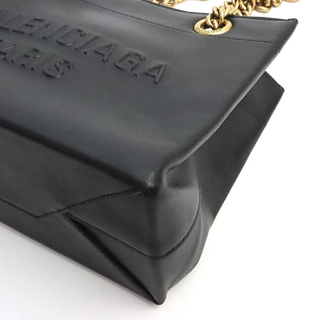 BALENCIAGA Small Duty Free Tote Bag Leather Black #19167