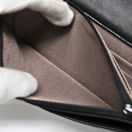 CHANEL Organizer Quilted Lambskin Black #74847