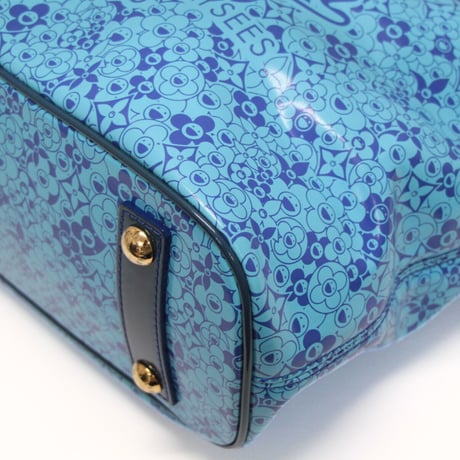 Louis Vuitton x Murakami Cosmic Blossom PM Tote Bag PVC Blue M93161 #73380