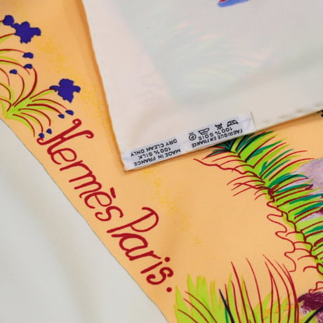 HERMES Carre 90 Silk 100% Scarf Stole "Nuba Mountain" #75196