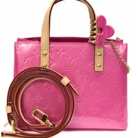 Louis Vuitton Reade PM LV Remix Handbag Monogram Vernis Neon Pink M24028 #74218