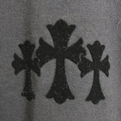 Chrome Hearts Brand-New 3 Cemeteries CH Logo Long-Sleeve T-Shirt # 30753