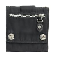 Chrome Hearts Horseshoe Button Nylon Wallet Bifold Wallet #19261