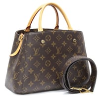 Louis Vuitton Montaigne BB Handbag Monogram Canvas M41055 #75070