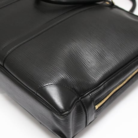 Louis Vuitton Porte Documents Voyage Briefcase Epi Leather Black M59162 #73378