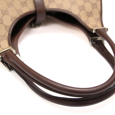 GUCCI Medium Jackie Bardot Hobo Bag GG Canvas Leather Beige #75171