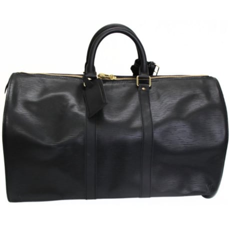 Louis Vuitton Keepall 45 Bosto Bag Epi Leather Black M59152 #73694