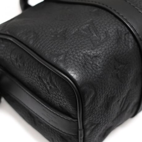Louis Vuitton Keepall Bandouliere 25 Handbag Monogram Taurillon Leather Black M20900 #74528