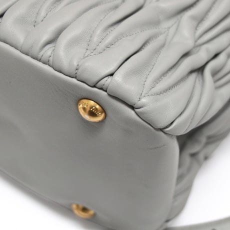 Miu Miu Matelasse Bucket Bag Nappa Leather Cornflower #74331